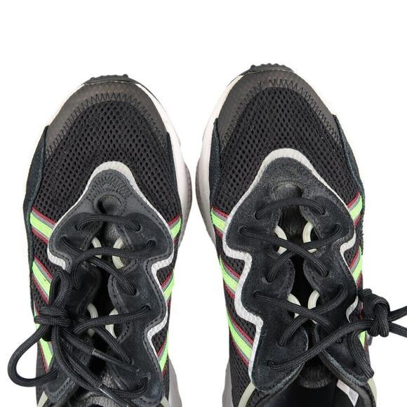 Adidas Shoes Mens 8 Sneakers Ozweego Casual Lifestyle Runner Black Green Active
